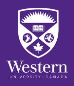 Western logo on a purple background