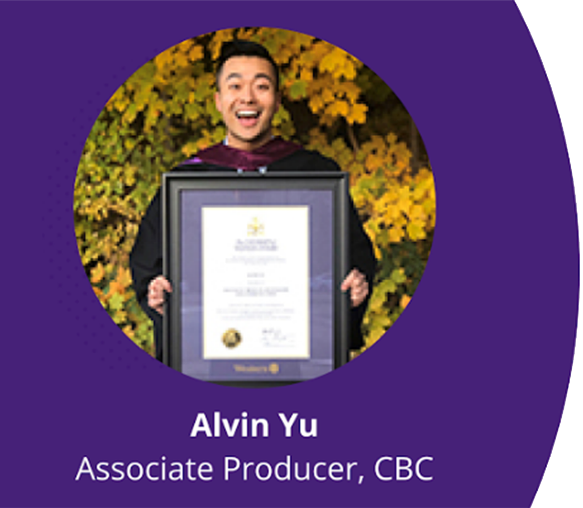 Alvin Yu, Associate Producer, CBC
